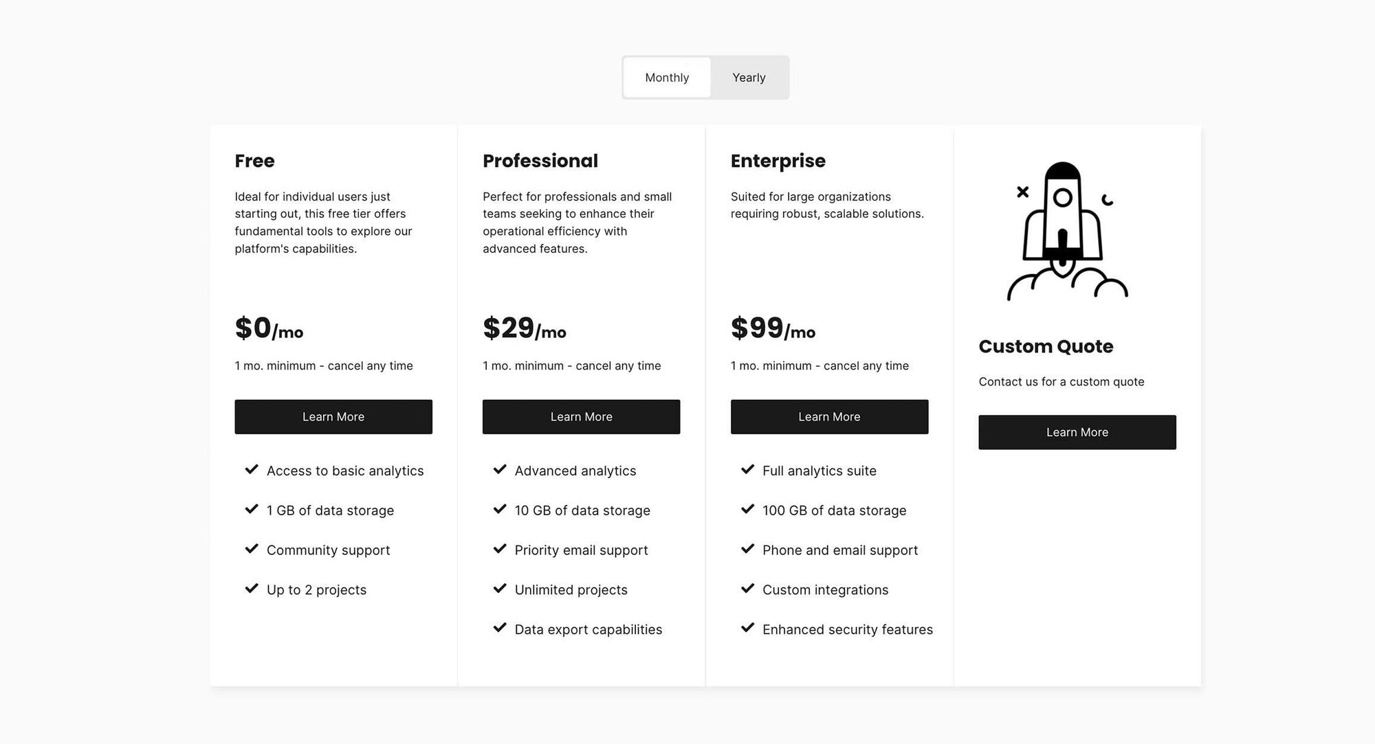 pricing